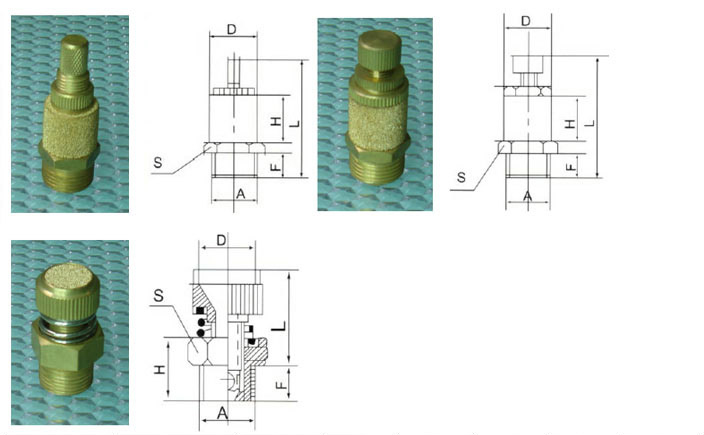 SBTA-A Sintered Brass or Bronze Mufflers with Throttle Valves